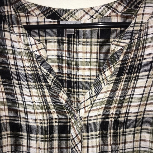 Avenue Women's Black/White/Flannel Shirt  22/24 - Picture 3 of 6